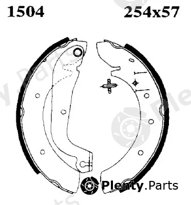 BSF 01504 — Brake Shoe Set