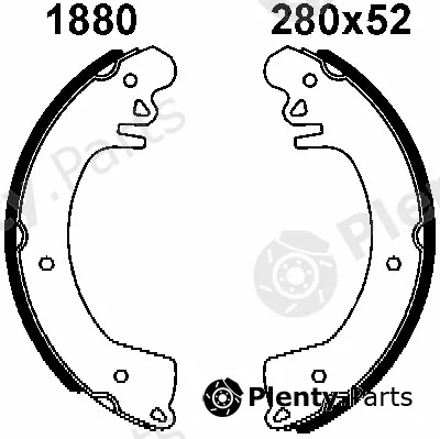 BSF 01880 — Brake Shoe Set