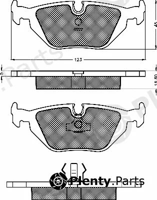 BSF 10483 — Brake Pad Set, disc brake