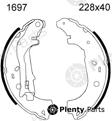 BSF 01697 — Brake Shoe Set