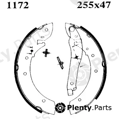 BSF 01172 — Brake Shoe Set