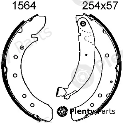 BSF 01564 — Brake Shoe Set