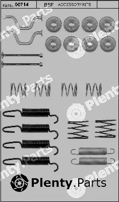 BSF 00714 — Accessory Kit, parking brake shoes