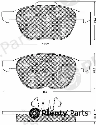 BSF 10700 — Brake Pad Set, disc brake