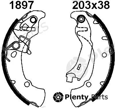 BSF 01897 — Brake Shoe Set