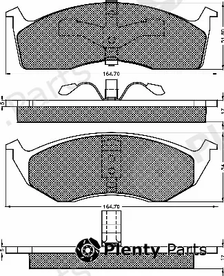 BSF 10419 — Brake Pad Set, disc brake
