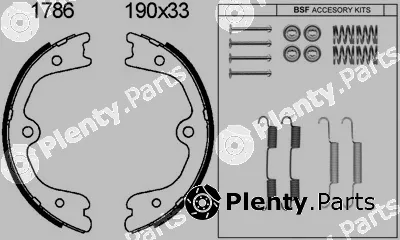 BSF 01786K — Brake Shoe Set, parking brake