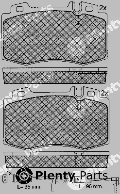 BSF 10797 — Brake Pad Set, disc brake