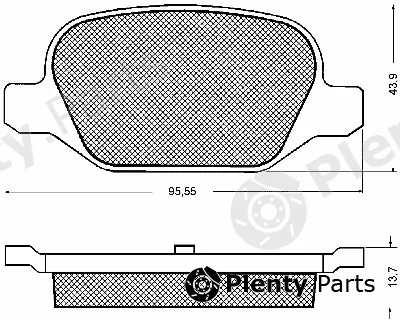 BSF 10698 — Brake Pad Set, disc brake