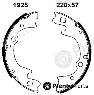 BSF 01925 — Brake Shoe Set