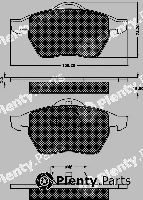 BSF 10340 — Brake Pad Set, disc brake