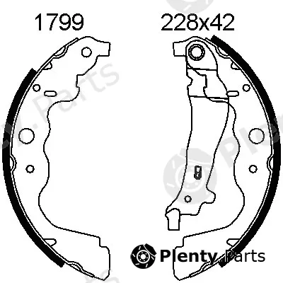 BSF 01799 — Brake Shoe Set