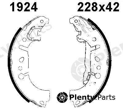 BSF 01924 — Brake Shoe Set