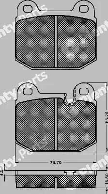 BSF 10521 — Brake Pad Set, disc brake