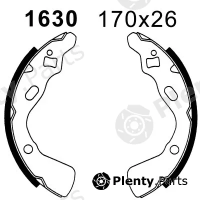 BSF 01630 — Brake Shoe Set