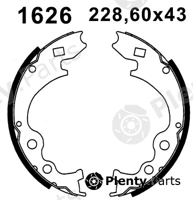 BSF 01626 — Brake Shoe Set