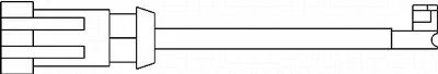 BSF 09060 — Warning Contact, brake pad wear