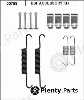 BSF 00759 — Accessory Kit, parking brake shoes