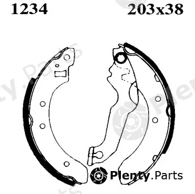 BSF 01234 — Brake Shoe Set