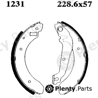 BSF 01231 — Brake Shoe Set