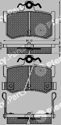 BSF 10478 — Brake Pad Set, disc brake