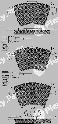 BSF 10783 — Brake Pad Set, disc brake