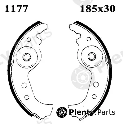 BSF 01177 — Brake Shoe Set