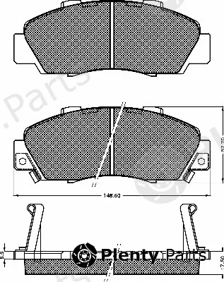 BSF 10116 — Brake Pad Set, disc brake