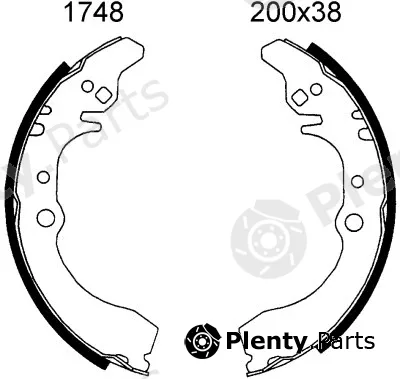 BSF 01748 — Brake Shoe Set