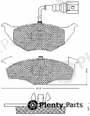 BSF 10680 — Brake Pad Set, disc brake
