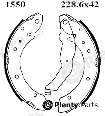 BSF 01550 — Brake Shoe Set