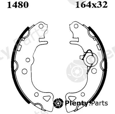 BSF 01480 — Brake Shoe Set