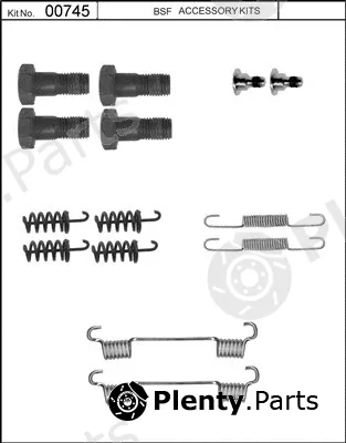 BSF 00745 — Accessory Kit, parking brake shoes