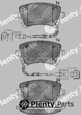 BSF 10801 — Brake Pad Set, disc brake