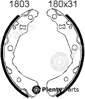 BSF 01803 — Brake Shoe Set