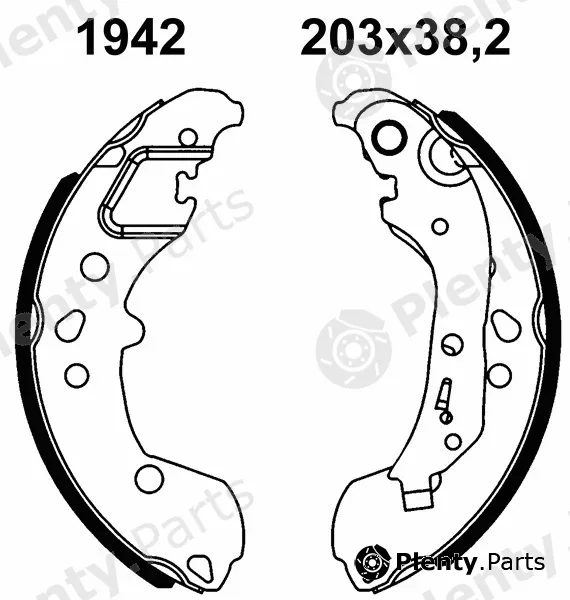 BSF 01942 — Brake Shoe Set
