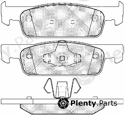 BSF 10975 — Brake Pad Set, disc brake