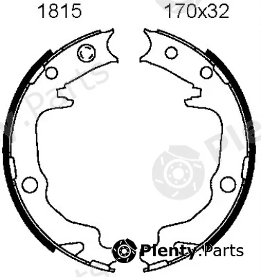 BSF 01815 — Brake Shoe Set, parking brake