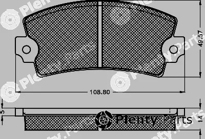 BSF 10119 — Brake Pad Set, disc brake