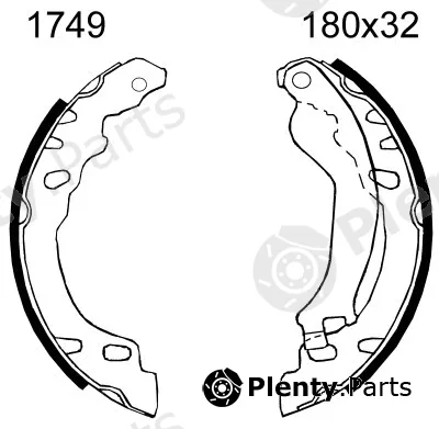 BSF 01749 — Brake Shoe Set