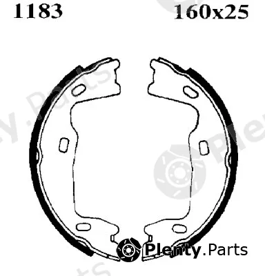 BSF 01183 — Brake Shoe Set, parking brake