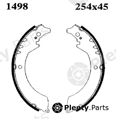 BSF 01498 — Brake Shoe Set