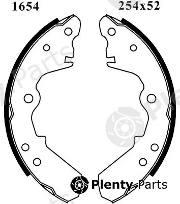 BSF 01654 — Brake Shoe Set