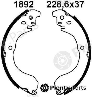 BSF 01892 — Brake Shoe Set