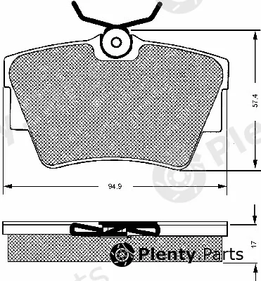 BSF 10651 — Brake Pad Set, disc brake