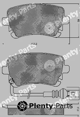 BSF 10738 — Brake Pad Set, disc brake