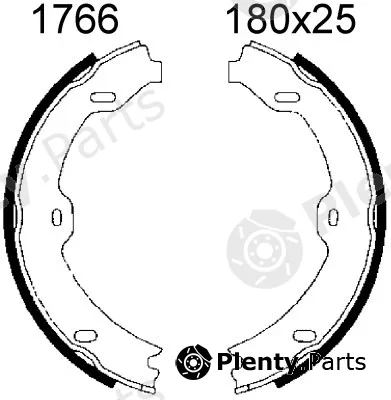 BSF 01766 — Brake Shoe Set, parking brake