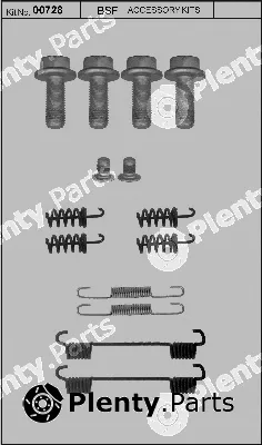 BSF 00728 — Accessory Kit, parking brake shoes