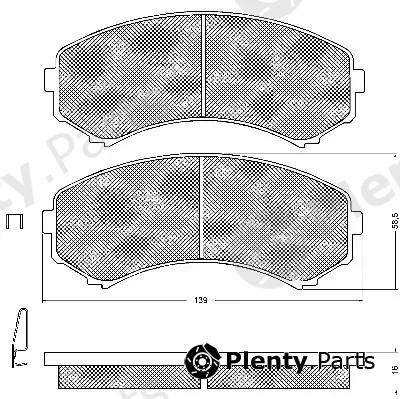 BSF 10749 — Brake Pad Set, disc brake