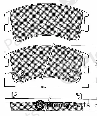 BSF 10714 — Brake Pad Set, disc brake
